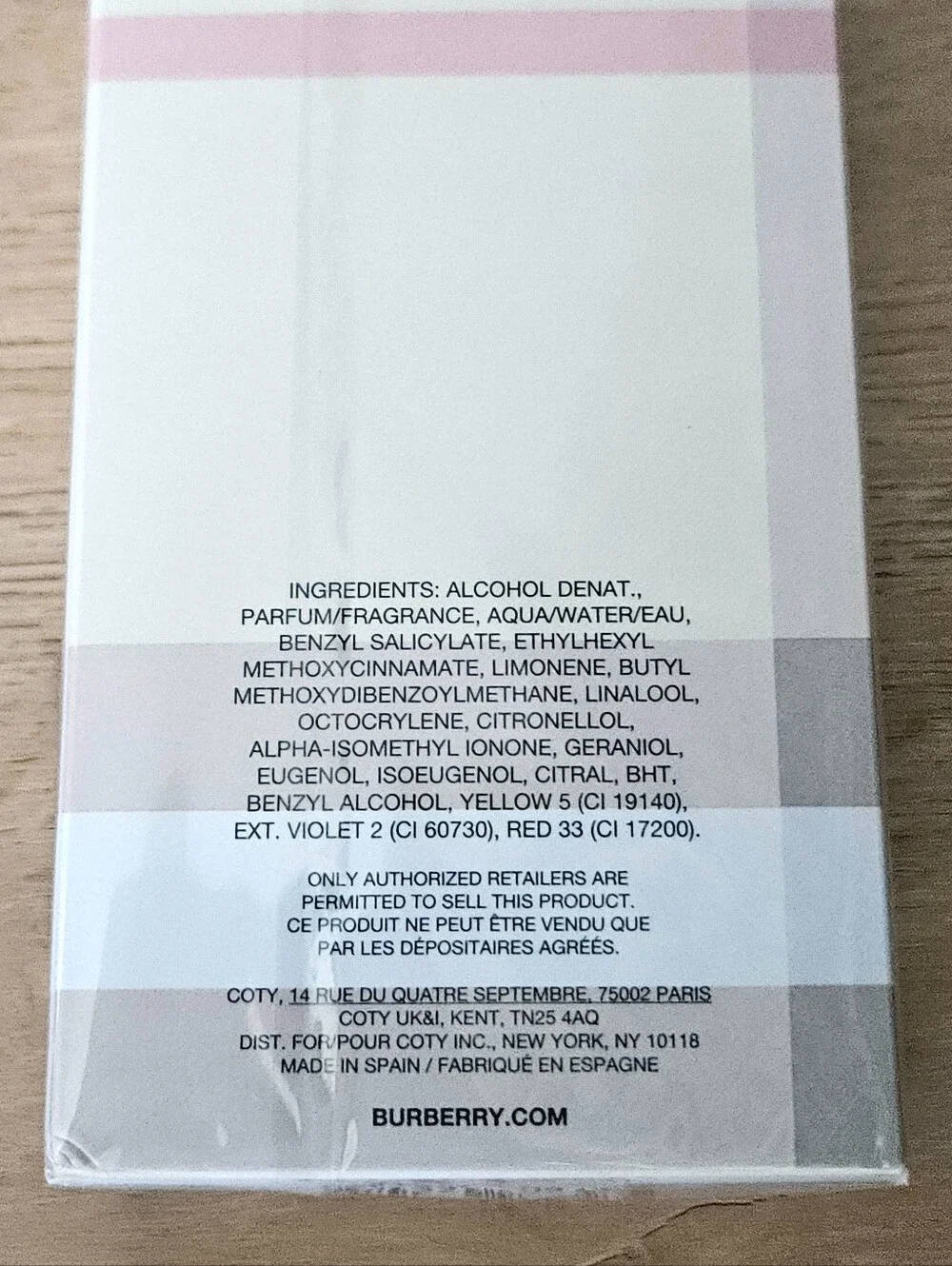 Burberry London For Her Womens 3.3oz New Sealed Full Size MSRP $145 authentic